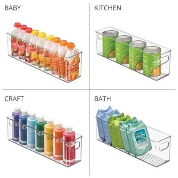 mDesign Closet Organizers - Versatile Clear Storage Solutions