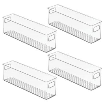 mDesign Closet Organizers - Versatile Clear Storage Solutions