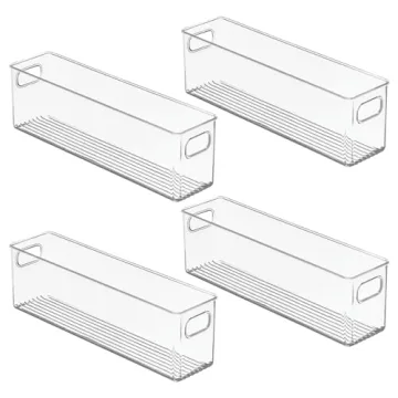 mDesign Closet Organizers - Versatile Clear Storage Solutions