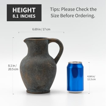 Ceramic Rustic Farmhouse Vase for Home Decor & Gifts