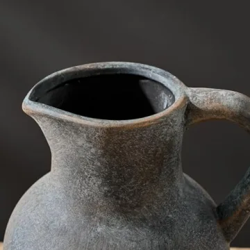 Ceramic Rustic Farmhouse Vase for Home Decor & Gifts