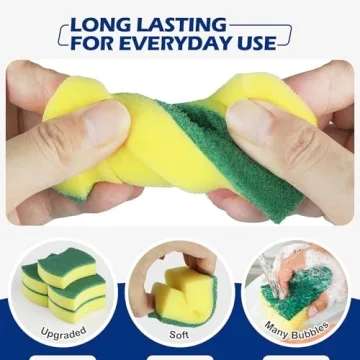 Kitchen Cleaning Sponges - Eco Non-Scratch 24 Pack