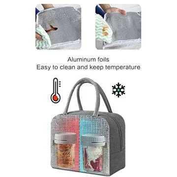 KOIKEY Overnight Oats Container Mason Jars - 10oz Yogurt Oatmeal Glass Canning with Lids and Spoon for Portable Breakfast and Lunch, Cereal, Milk, Fruit Salad Refrigerated Storage, Grey Pack of 2