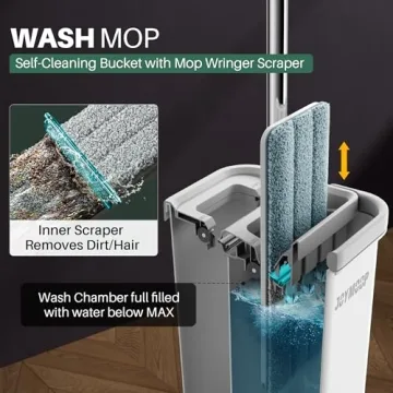 JOYMOOP Mop and Bucket Set - Effortless Cleaning Solution