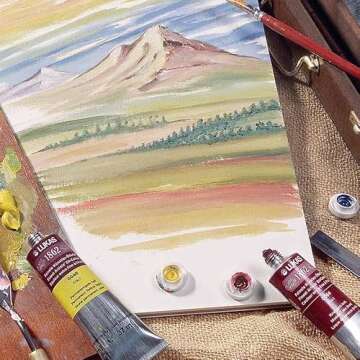 LUKAS 1862 Professional Artist Oil Paint - Assorted Colors, 10 mL - Set of 12 - Outstanding Lightfastness, Non-Yellowing, w/Beeswax for Smooth, Buttery Texture, Consistent Hue - Professional Artists