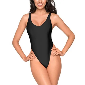 Ocean Blues Women’s Stylish Black One Piece Swimwear