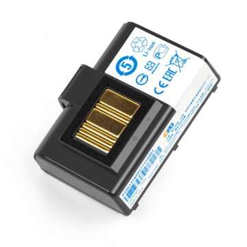 CBQ 3400mAh Replacement Battery for Zebra Printer for Zebra ZR638 QLN320 QLN220 ZQ520 ZQ521 ZQ500 ZQ510 ZR628 ZQ610 ZQ620 ZQ658 ZQ668 Mobile Printers Device Battery.