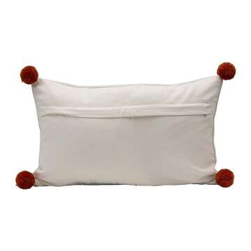 Creative Co-Op Pumpkin Hello Pillow - Fall Decor