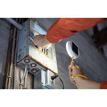 MPOWERD Luci Core: Solar Utility Task Light | Adjustable Silicon Arm, 40 Lumens, Lasts 12 Hours, Work, Emergency, Outdoor Light, No Batteries Needed, USB for Quick-Charging, Waterproof, White, yellow