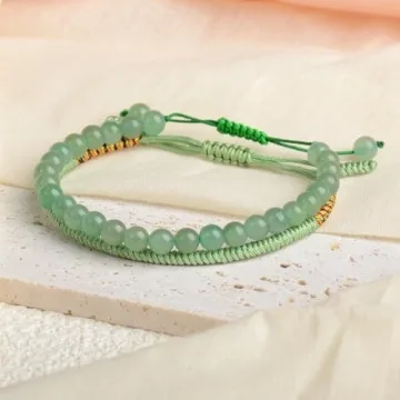 LPBeads Green Aventurine Healing Bracelet for Luck
