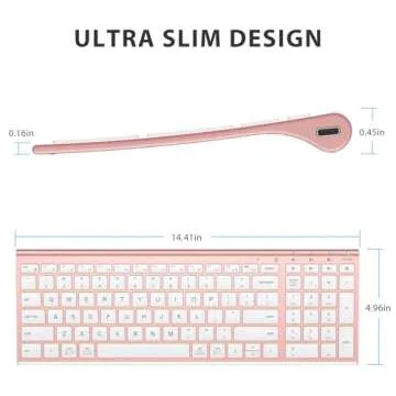 iClever BK10 Bluetooth Keyboard, Multi Device Keyboard Rechargeable Bluetooth 5.1 with Number Pad Ergonomic Design Compact Size Stable Connection Keyboard for iPad, iPhone, Mac, iOS, Android, Windows