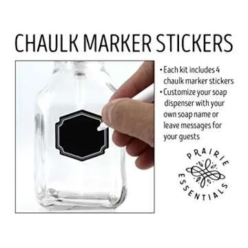 Prairie Essentials 16oz Glass Foaming Soap Dispenser 2 Pack