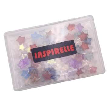 INSPIRELLE Crystal Glass Beads for Jewelry Making 100pcs