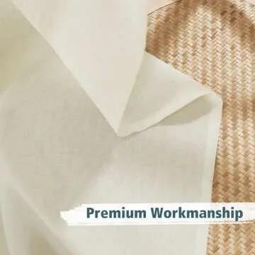 PONY DANCE Sheer Linen Curtains for Living Room