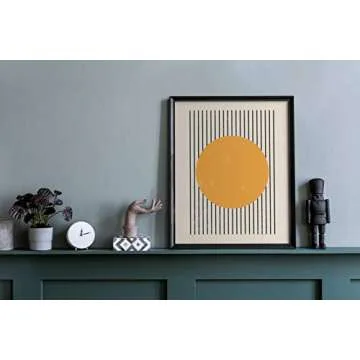 W.O.W.A - Modern Geometric Abstract Wall Art for Living Room Decor(11"x14", UNFRAMED)