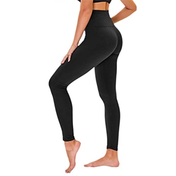 High Waisted Leggings for Women - No See Through Yoga Pants with Pockets
