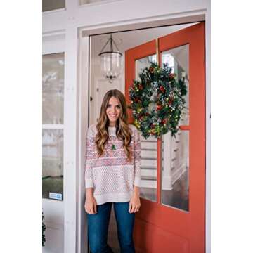 YAHPERN Christmas Necklaces Xmas Tree Snowflake Reindeer Bell Pendant Necklace for Women Holiday Long Necklace Set Jewelry Gifts (3PCS Xmas Necklace)