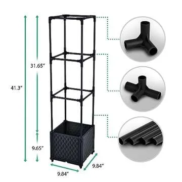 Raised Tomato Planter Trellis for Effortless Gardening