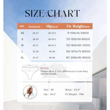 Wealurre Womens Underwear High Waisted Seamless Thongs for Women Breathable No Show Panties for Ladies 6 Pack (Black,L)