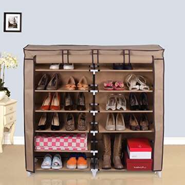 SONGMICS 7-Tier Shoe Rack Organizer - Space Saving Storage for 36 Pairs