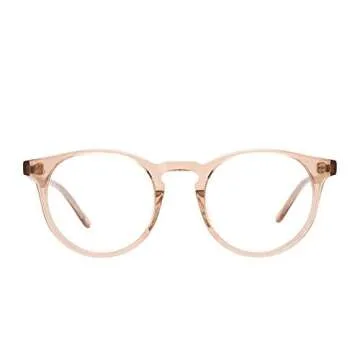 DIFF Sawyer Designer Round Computer Blue Light Blocking Glasses Women and Men Oversized, Vintage Crystal