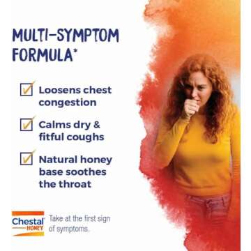 Boiron Chestal Honey Adult Cold and Cough Syrup for Nasal and Chest Congestion, Runny Nose, and Sore Throat Relief - 6.7 Fl oz (Pack of 2)