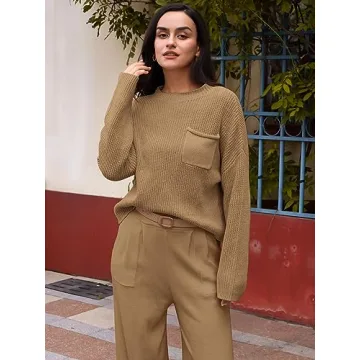 Stylish LILLUSORY 2 Piece Oversized Sweater Set for Women