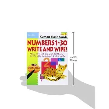 Kumon Numbers 1-30 Flash Cards - Interactive Learning Tool