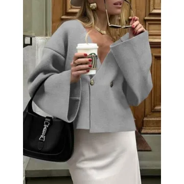 Saodimallsu Women’s V Neck Cardigans for Fall Styling