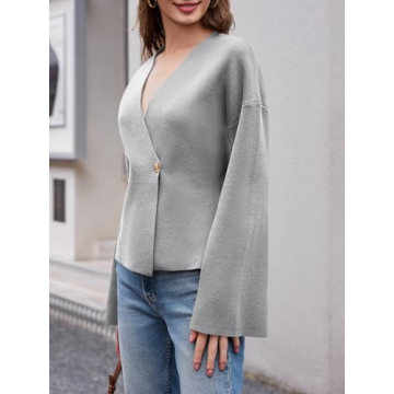 Saodimallsu Women’s V Neck Cardigans for Fall Styling