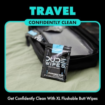 DUDE Wipes On-The-Go Extra-Large 30 Count Flushable Wipes