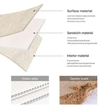 2Pack Under Bed Storage Bins With Lids Carry Handles Linen Fabric Foldable Stackable Sturdy Large Capacity Clothes Organizer for Clothing, Shoes, Blankets, Sweaters (Beige, 32"*17"*6")