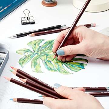 Derwent Colored Pencils, ColourSoft Pencils, Drawing, Art, Metal Tin, 24 Count (0701027)