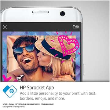 HP Sprocket Portable Photo Printer for Social Media Photos