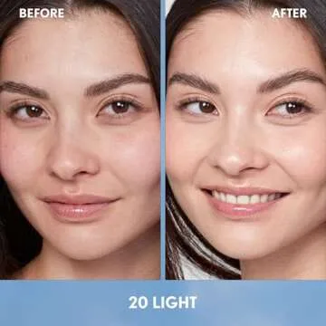 Covergirl Simply Ageless Skin Perfector Essence Foundation, 20 Light, Tinted Skin Perfector, Skincare Makeup Hybrid, Sheer Tint, Radiant Finish, Skin-Like Finish, Vegan Formula, 1.0oz