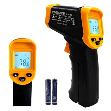 Digital Infrared Thermometer Gun for Cooking, BBQ, and Pizza with Backlight