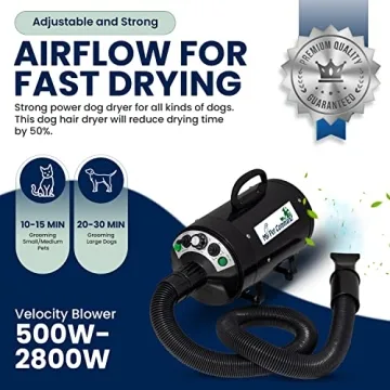 My Pet Command Dog Dryer Blower Ultra Quiet Professional Grooming
