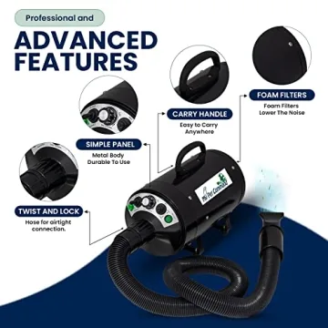 My Pet Command Dog Dryer Blower Ultra Quiet Professional Grooming