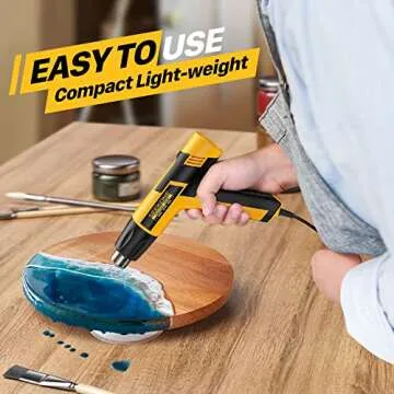 Versatile SEEKONE Mini Heat Gun for DIY & Crafts