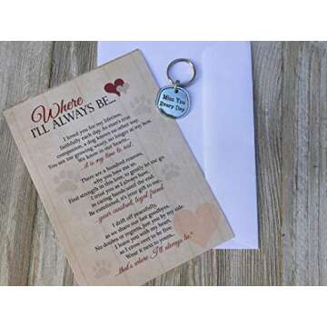 Pet Loss Keychain with Sentiment - Heartfelt Gift for Dog Owners