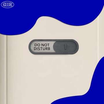 GEEKBEAR Do Not Disturb Welcome Please Knock Slider Sign - Elegant Privacy Indicator for Home & Offi...