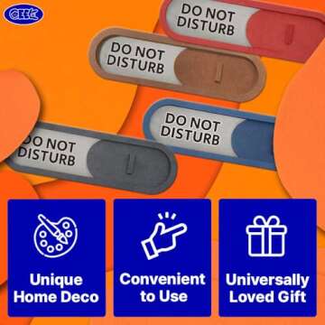 GEEKBEAR Slider Privacy Sign - Stylish & Durable Solution