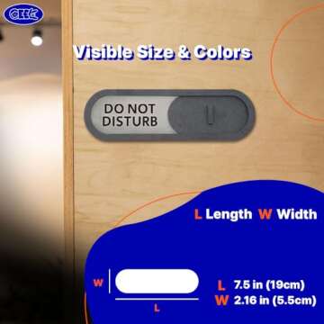 GEEKBEAR Slider Privacy Sign - Stylish & Durable Solution