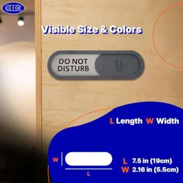 GEEKBEAR Slider Privacy Sign - Stylish & Durable Solution