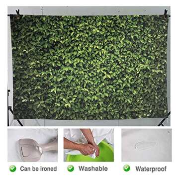 Allenjoy 7x5FT Grass Wall Photography Background