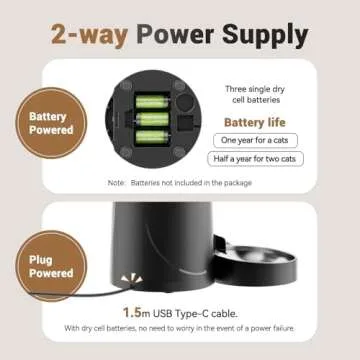 PETULTRA Automatic Cat Feeder for Cats & Small Dogs