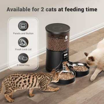 PETULTRA Automatic Cat Feeder for Cats & Small Dogs