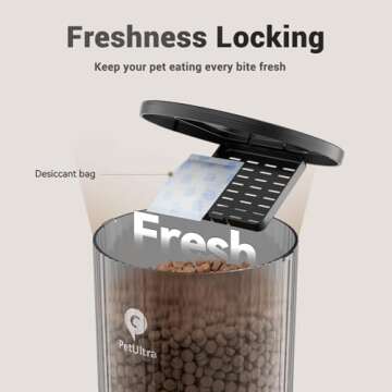 PETULTRA Automatic Cat Feeder for Cats & Small Dogs