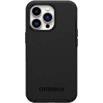 OtterBox iPhone 13 Pro Symmetry Series+ Case - Black, Ultra-Sleek, Snaps to MagSafe, Raised Edges Protect Camera & Screen