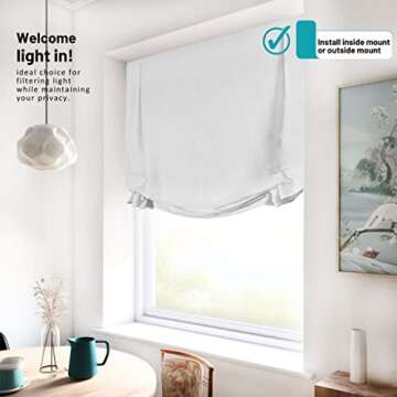 Stylish CHICOLOGY Tulip Roman Shades - Versatile Window Treatments